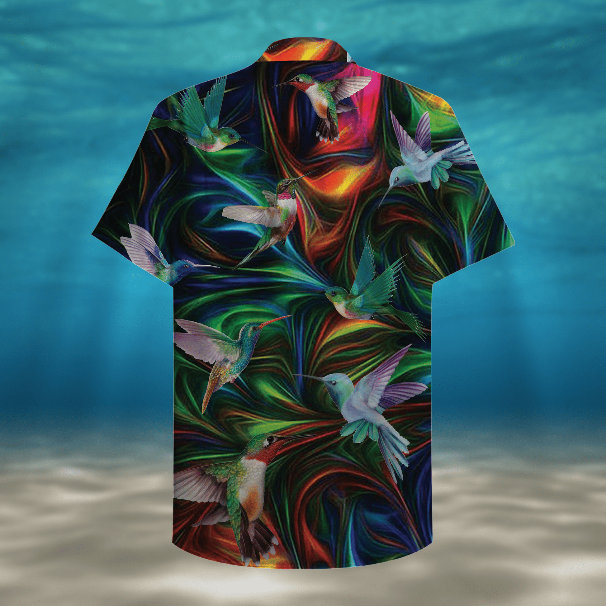 Colorful Hummingbird Hawaiian Aloha Shirts #HL