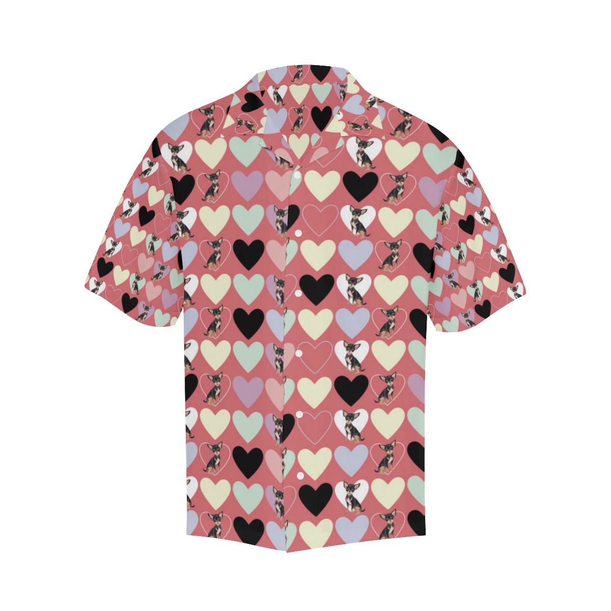 Chihuahua Pattern Print Design Hawaiian Shirt