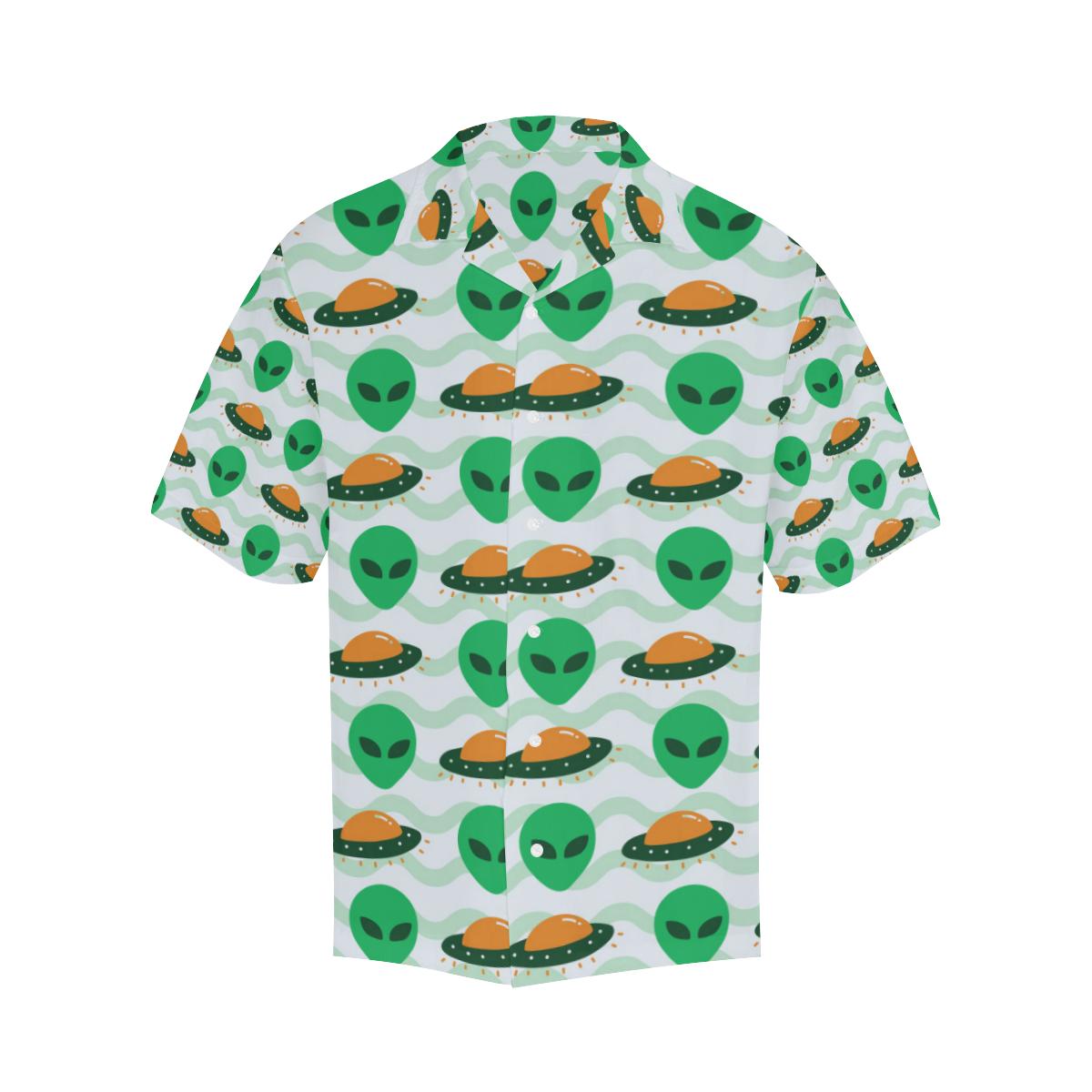 Alien Ufo Pattern Print Design Hawaiian Shirt