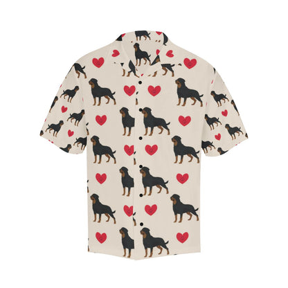 Rottweiler Pattern Print Design A Hawaiian Shirt