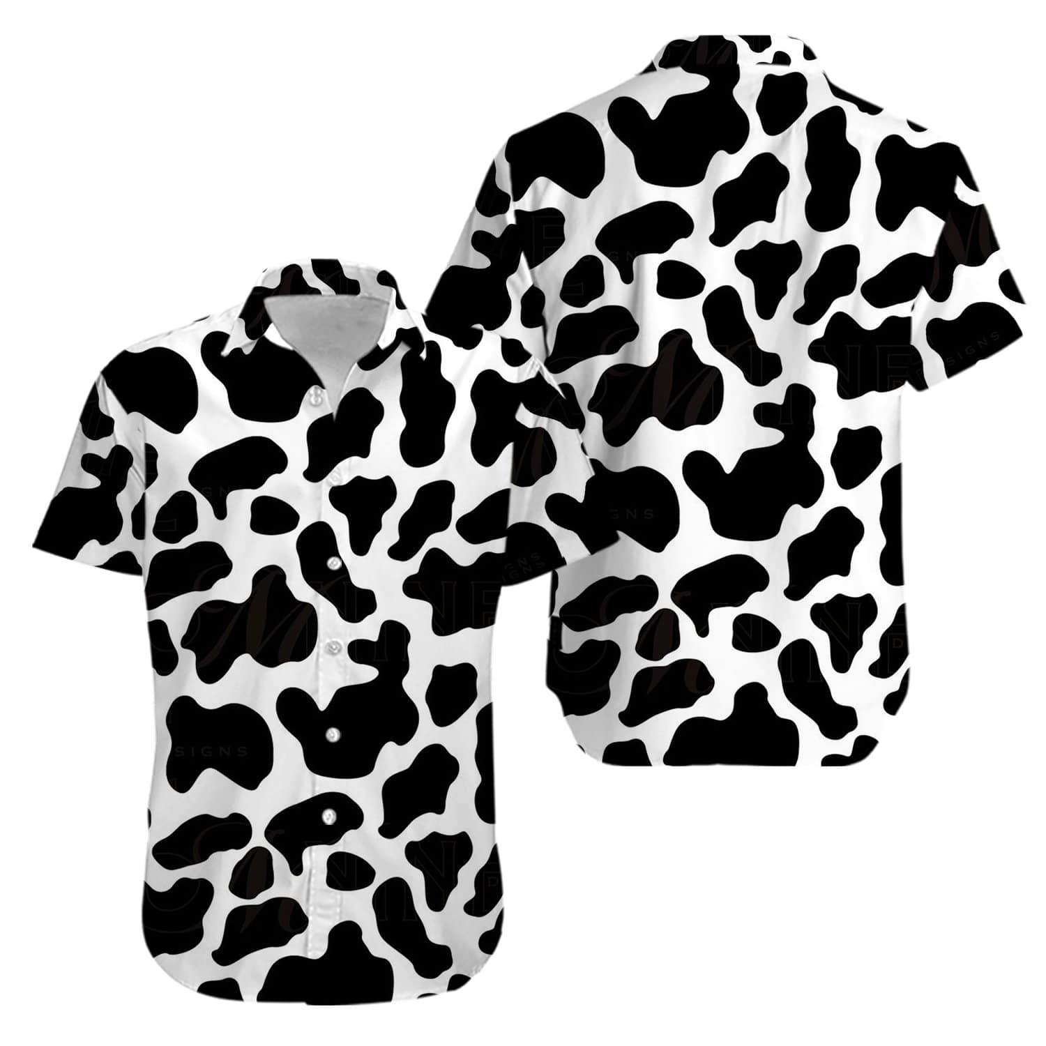 Cow Pattern Aloha Hawaiian Shirts #KV