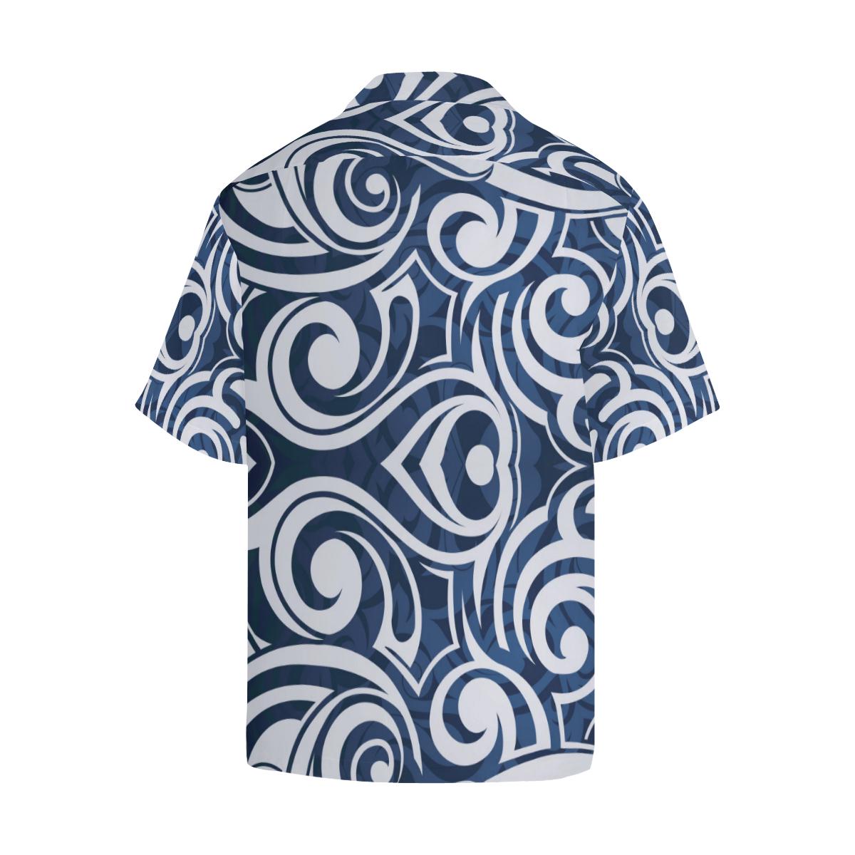 Maori Pattern Print Design Hawaiian Shirt