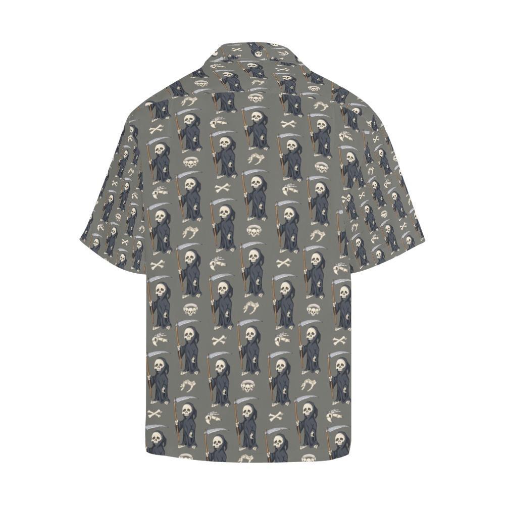 Skeleton Print Design Hawaiian Shirt