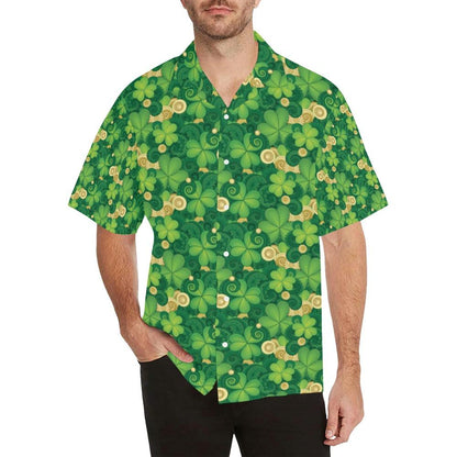 Shamrock Print Design Hawaiian Shirt