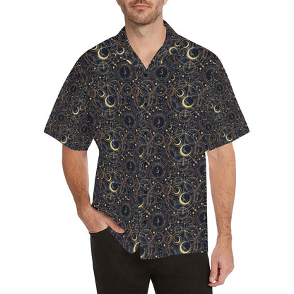 Celestial Pattern Print Design Hawaiian Shirt