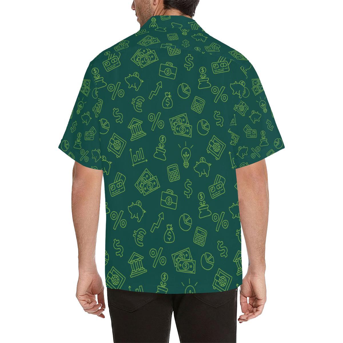 Accounting Financial Pattern Print Design Hawaiian Shirt