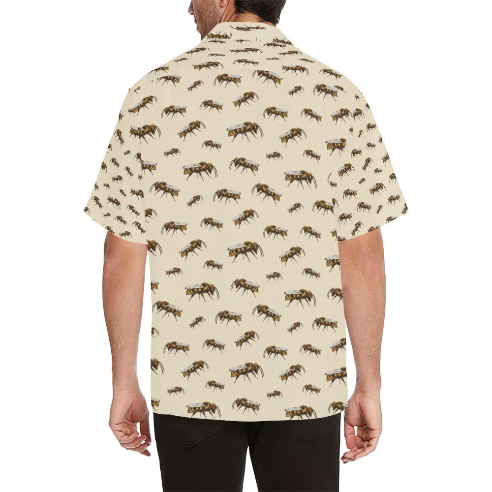 Bee Print Design Hawaiian Shirt