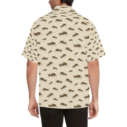 Bee Print Design Hawaiian Shirt