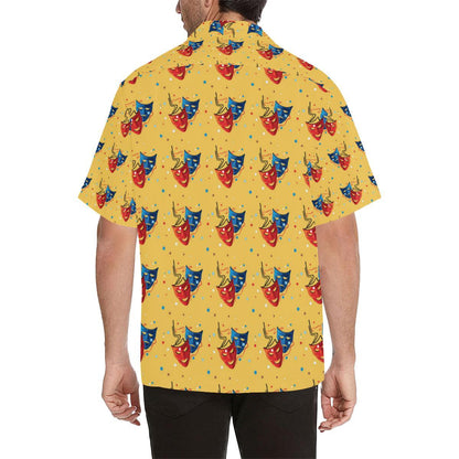 Acting Mask Pattern Print Design Hawaiian Shirt