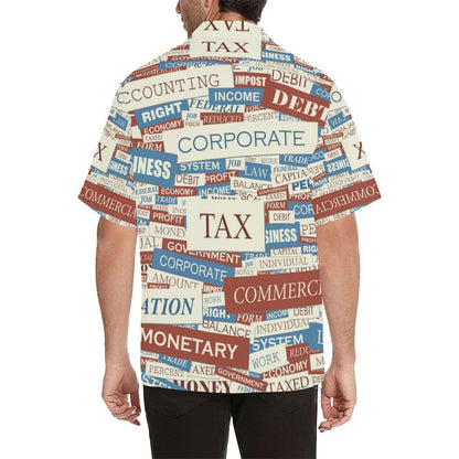 Accounting Financial Pattern Print Design Hawaiian Shirt