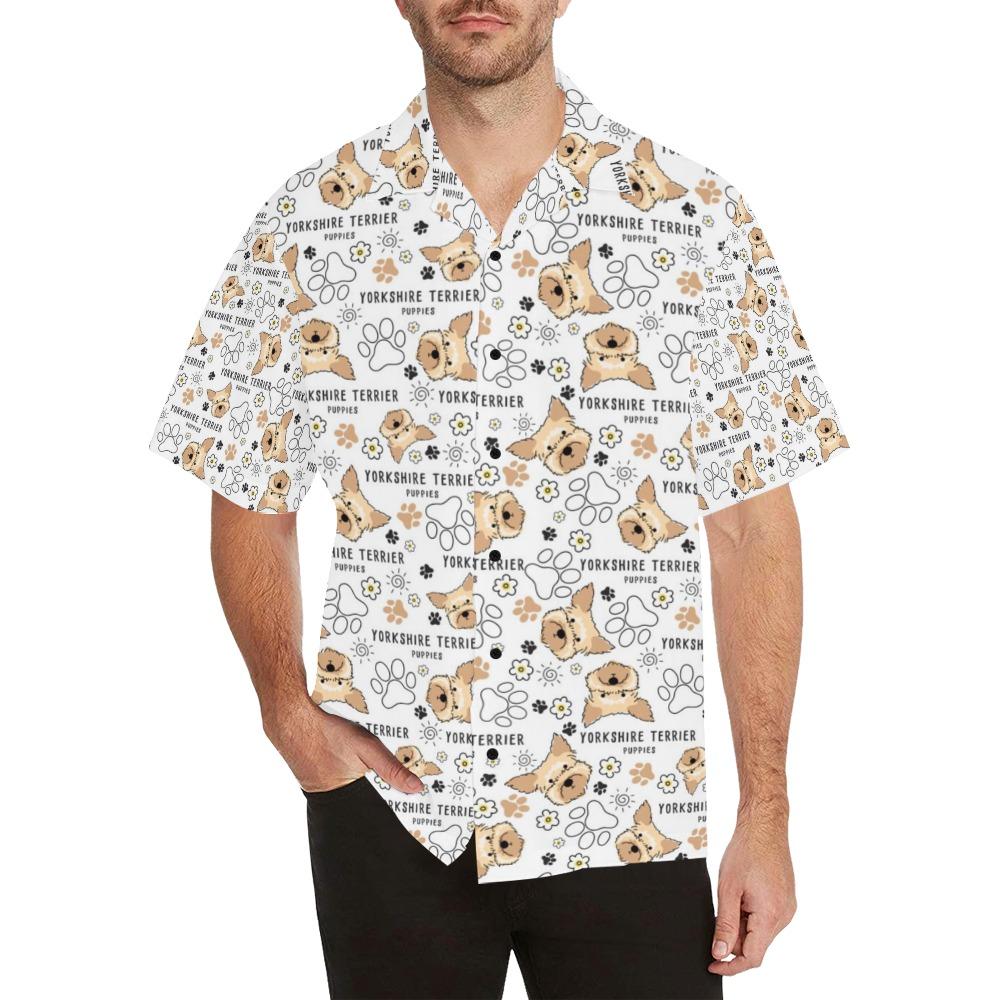 Yorkshire Terriers Print Design Hawaiian Shirt