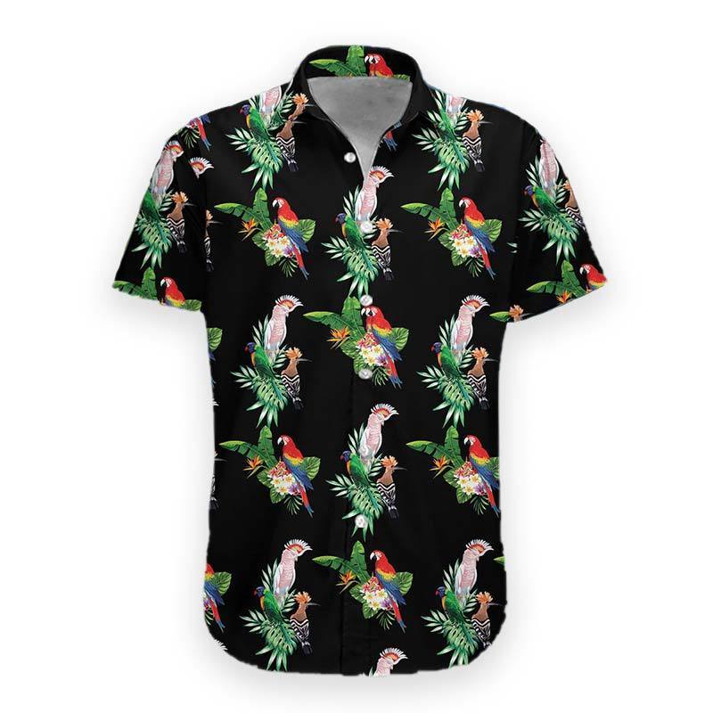  3D Parrot Hawaii Shirt