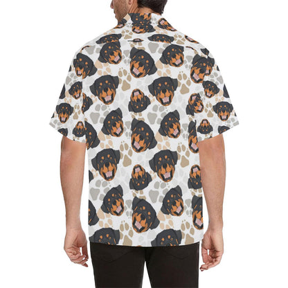 Rottweiler Pattern Print Design A Hawaiian Shirt