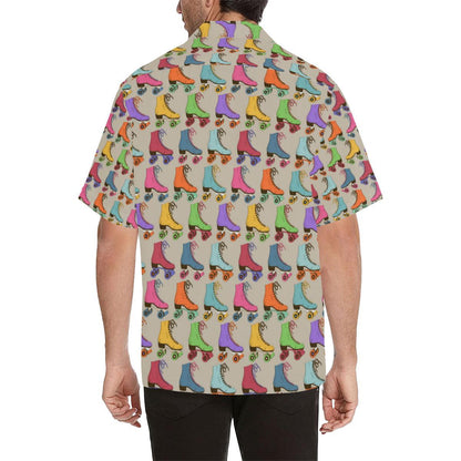 Roller Skate Pattern Print Design A Hawaiian Shirt