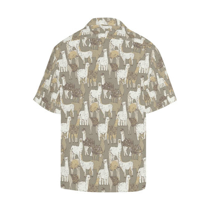 Alpaca Pattern Print Design Hawaiian Shirt