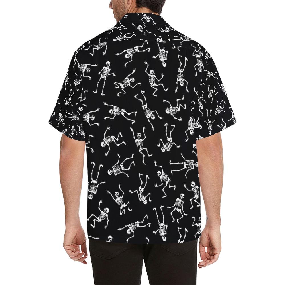 Skeleton Print Design Hawaiian Shirt