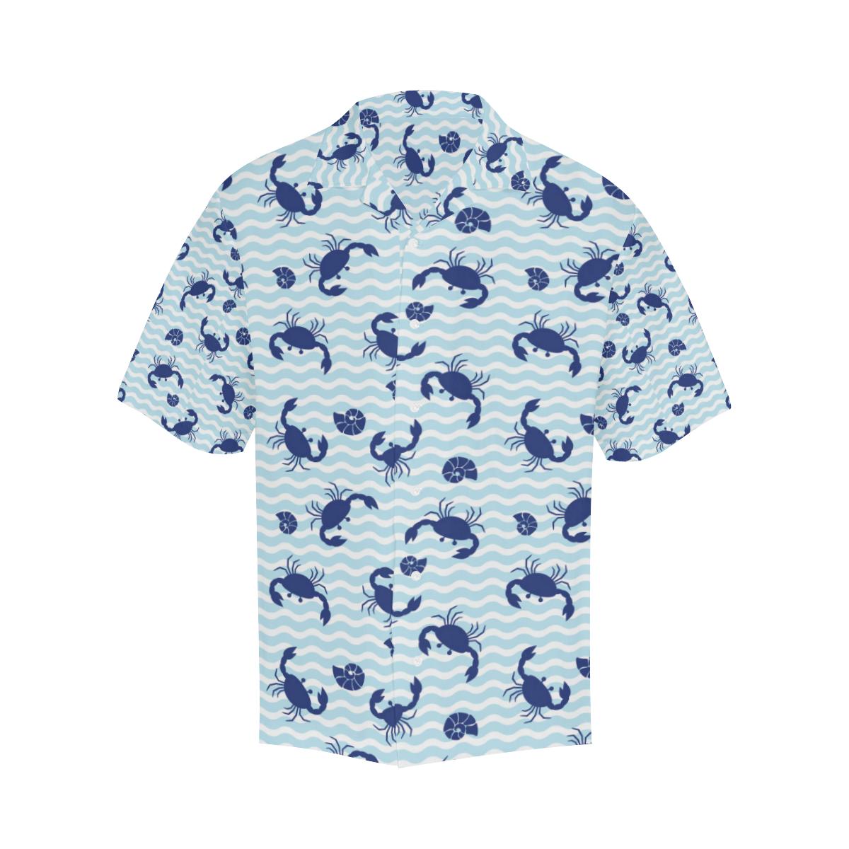 Crab Pattern Print Design Hawaiian Shirt