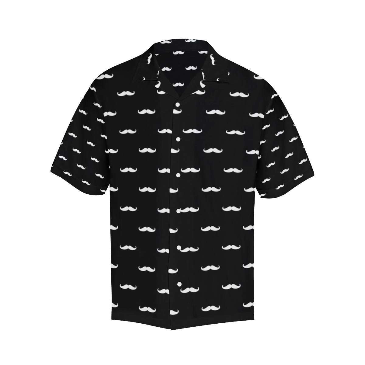 Mustache Pattern Print Design A Hawaiian Shirt