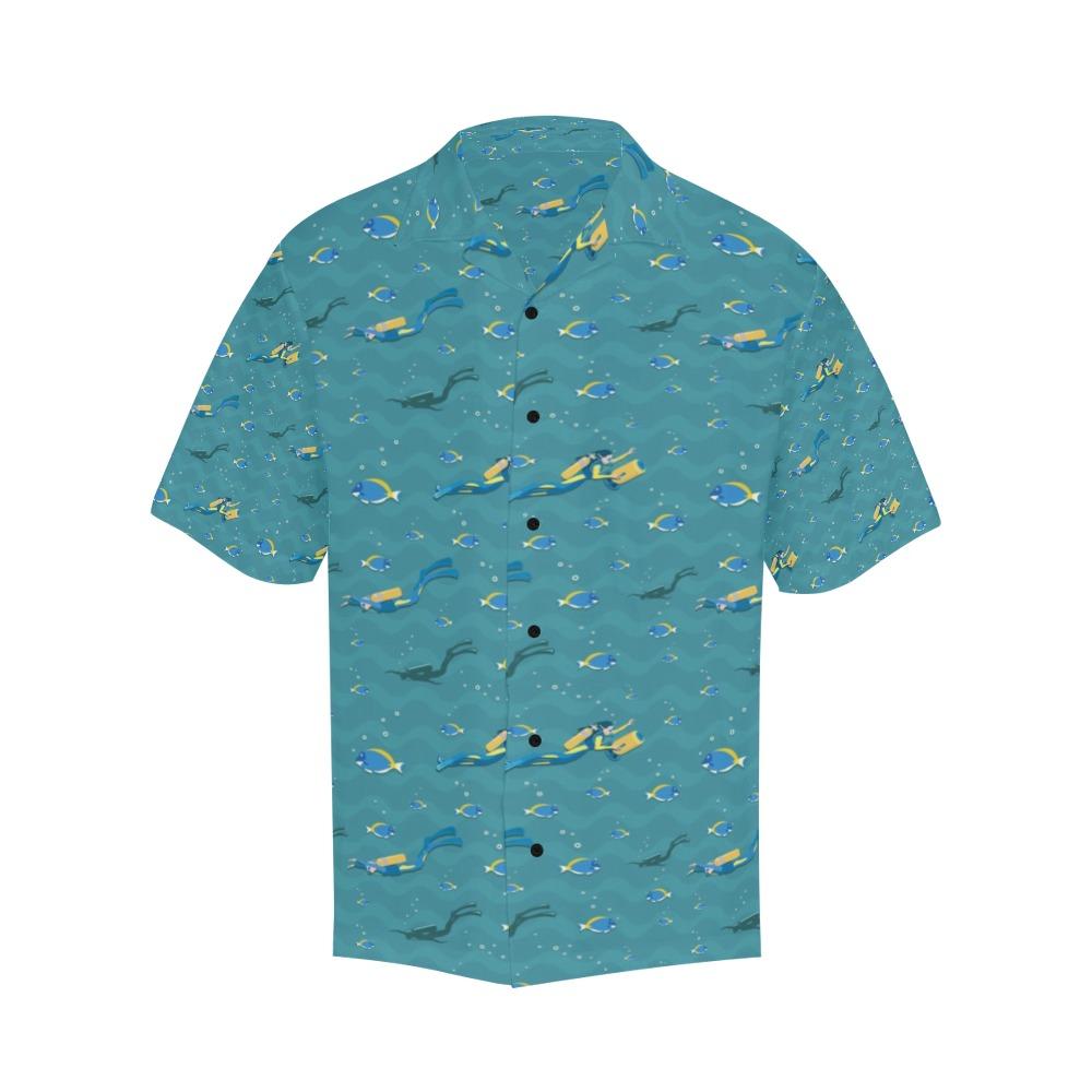 Scuba Driving Pattern Print Design Lks3 Hawaiian Shirt
