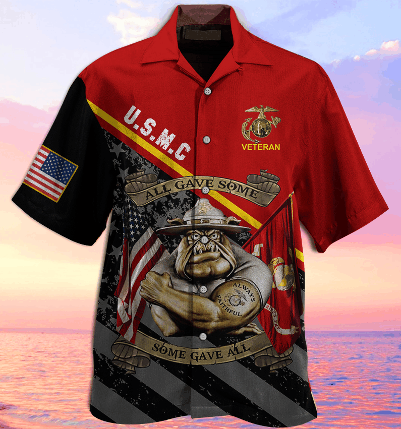 Hawaiian Aloha Shirts U.S Marine All Gave Some Cool