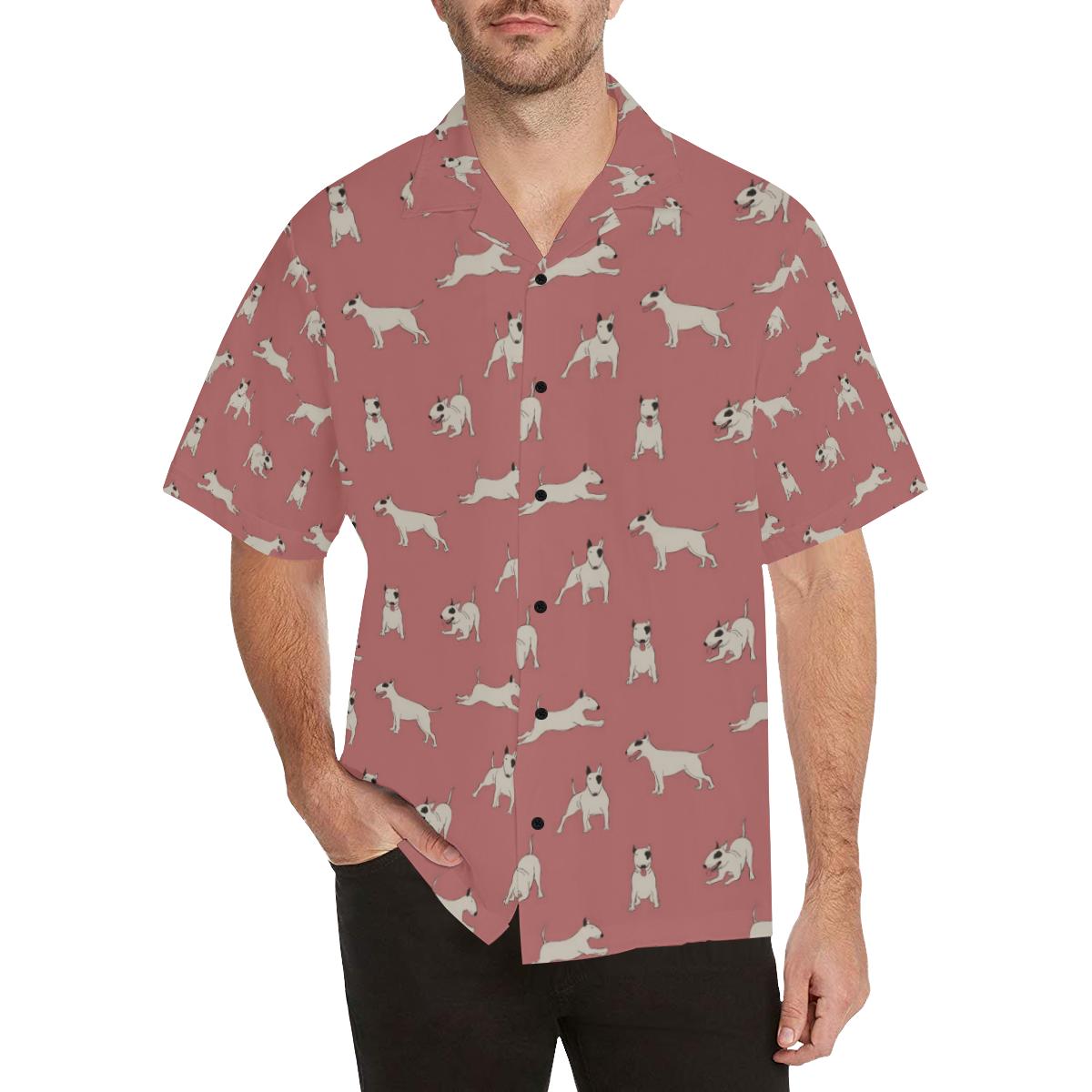 Bull Terriers Pattern Print Design Hawaiian Shirt