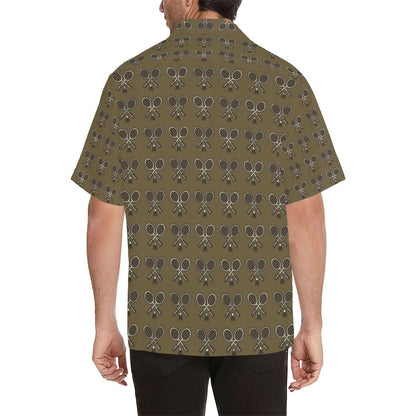 Badminton Pattern Print Design Hawaiian Shirt