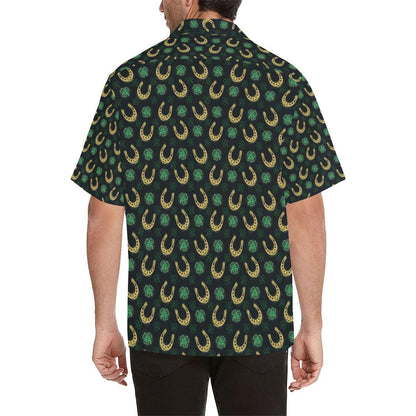 Horseshoes Pattern Print Design 04 Mens All Over Hawaiian Shirt