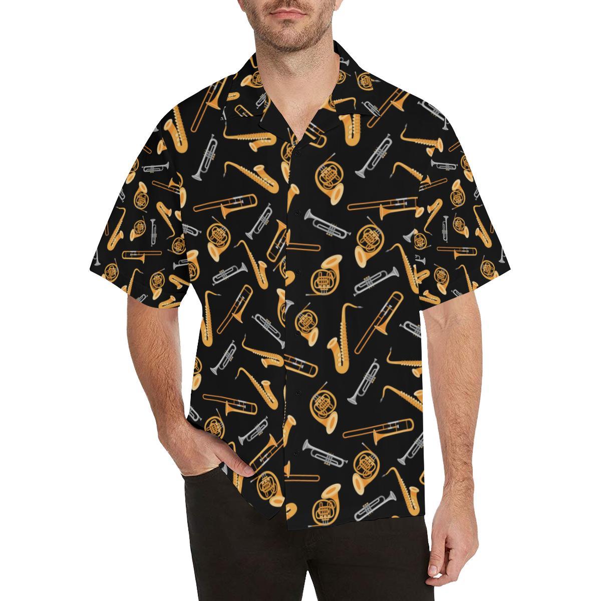 Jazz Pattern Print Design Hawaiian Shirt