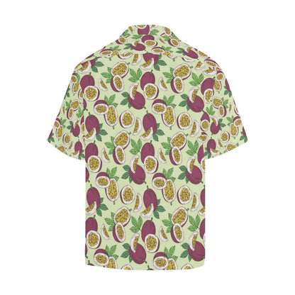 Paassion Fruit Pattern Mens All Over Print Hawaiian Shirt