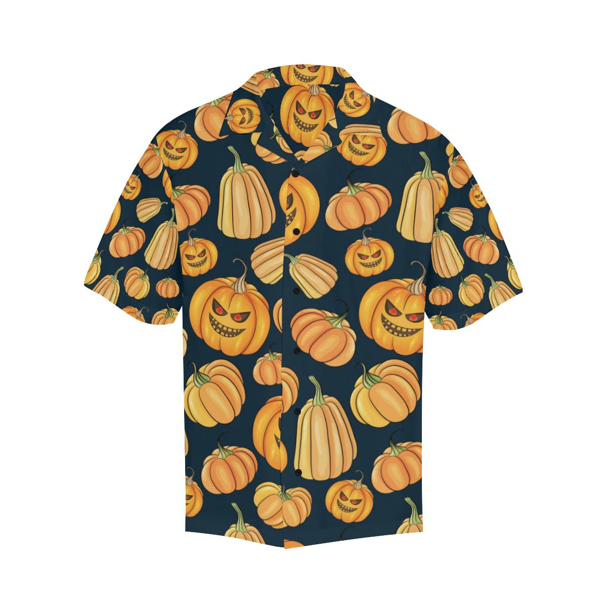 Pumpkin Halloween Pattern Print Design A Hawaiian Shirt