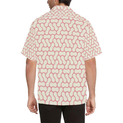 Peanuts Texture Pattern Mens All Over Print Hawaiian Shirt