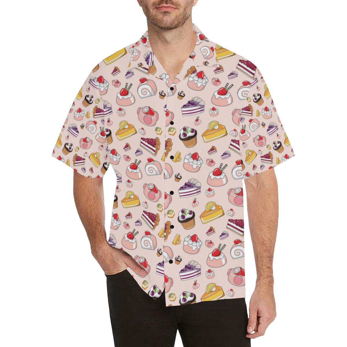 Cake Pattern Print Design Hawaiian Shirt