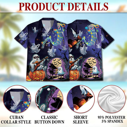 Music Night Hawaiian Shirt for Men, Button Down Aloha Shirt - Azhawaiian