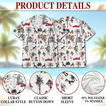 Rat Terrier Hawaiian Shirt for Men, Button Down Aloha Shirt - Azhawaiian
