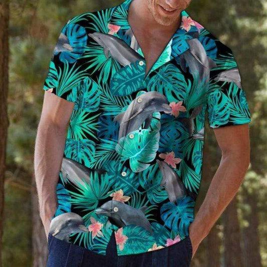 Tropical DolphinShirt Hawaiian Aloha Shirt