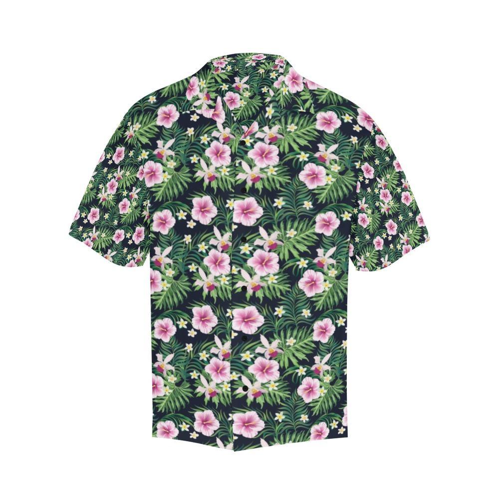 Hibiscus Tropical Print Design Hawaiian Shirt