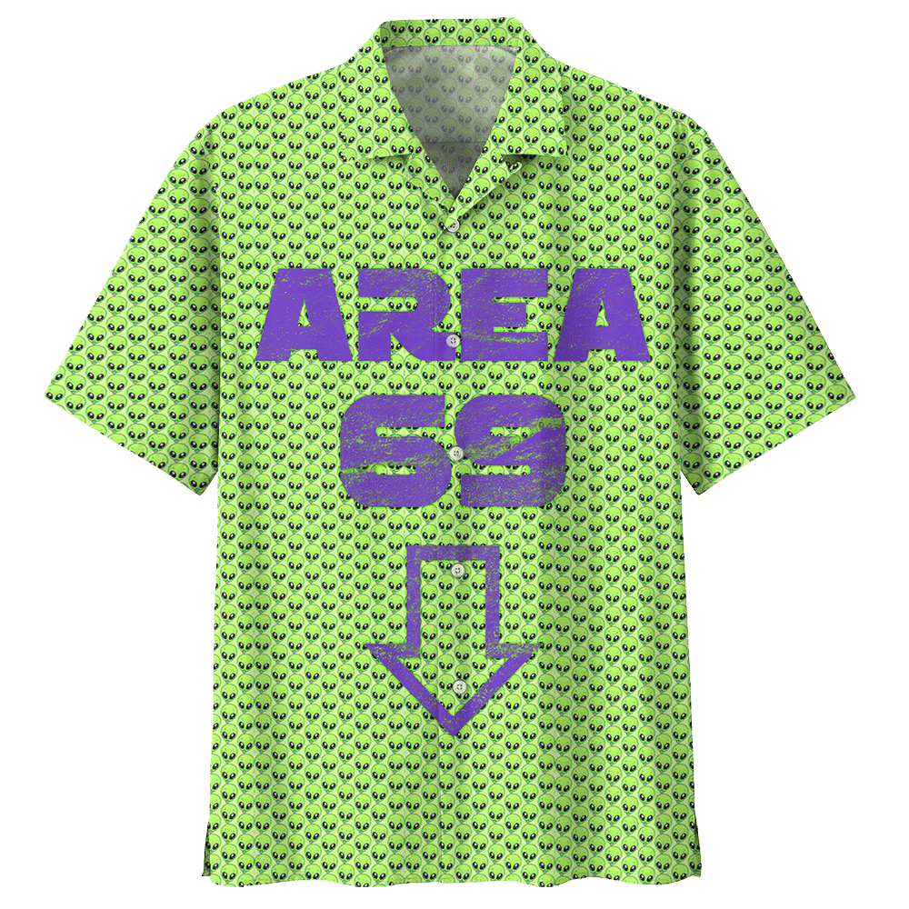 Alien  Green Amazing Design Unisex Hawaiian Shirt 