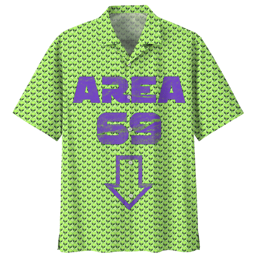 Alien  Green Amazing Design Unisex Hawaiian Shirt 