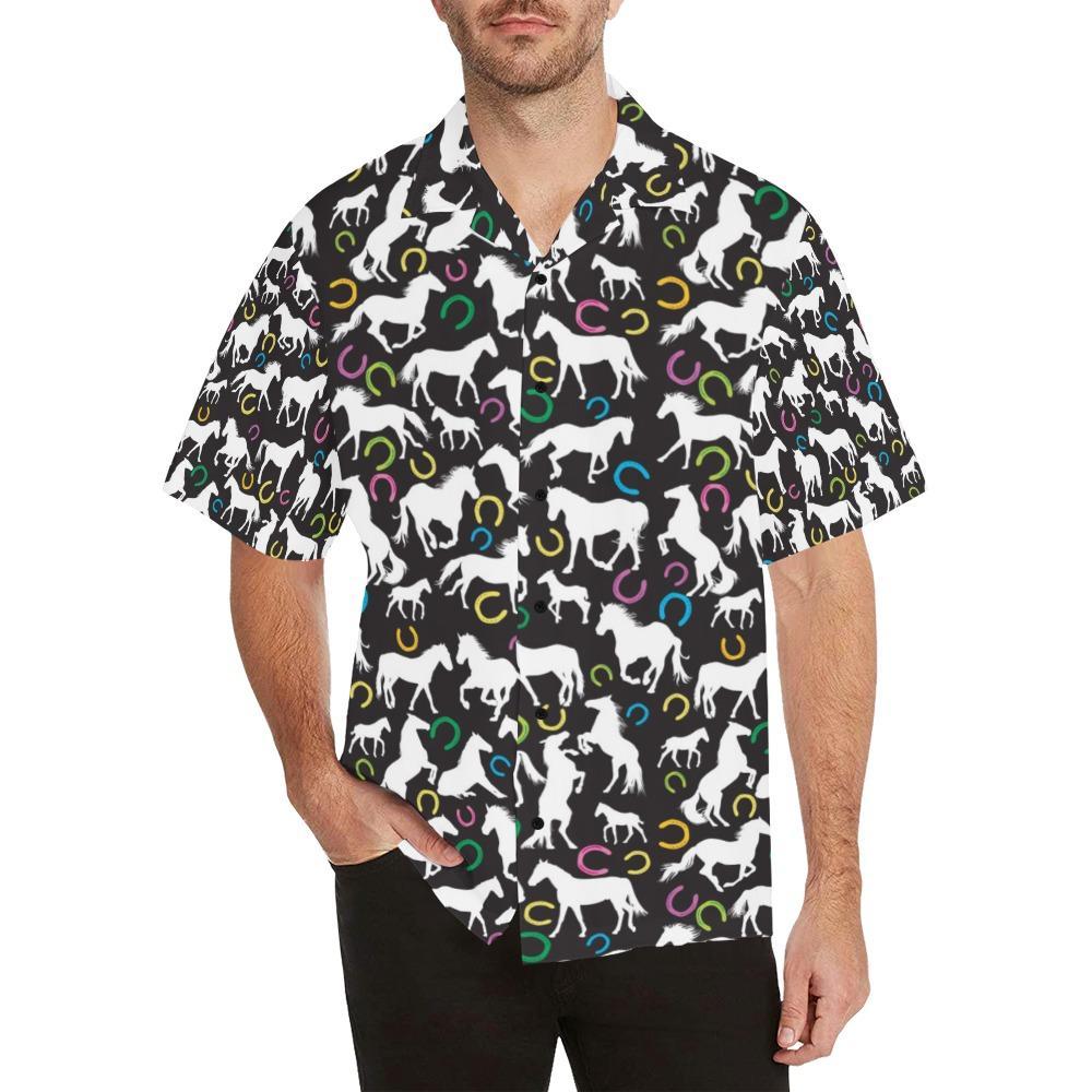 Horse Hoof Colorful Print Design Lks3 Hawaiian Shirt