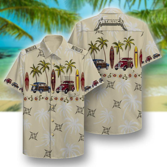 Metallica Beach Pattern- Hawaii Shirt