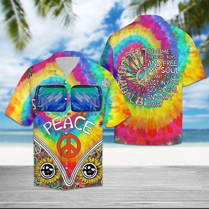 Hippie Peace  Colorful Amazing Design Unisex Hawaiian Shirt For Men And Women Dhc17063877