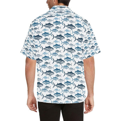 Tuna Fish Print Design Hawaiian Shirt