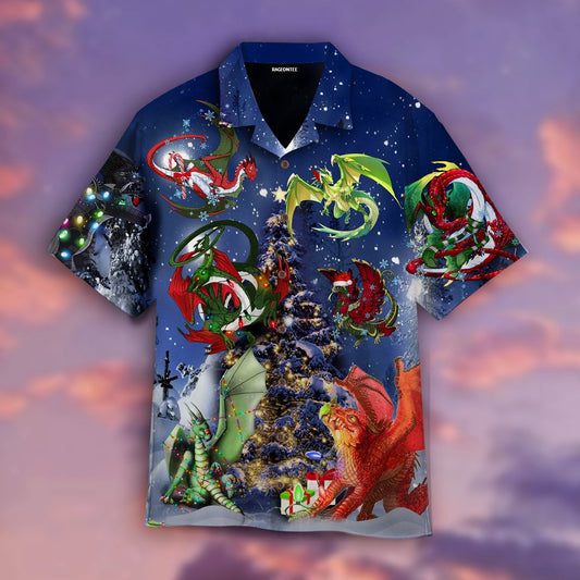 Christmas Dragon Family Reunion Hawaiian Shirt | For Men &amp;amp; Women | Adult | Wt1146