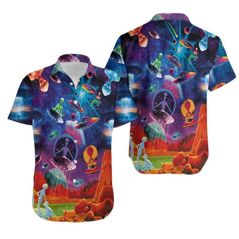 Hawaiian Aloha Shirts Awesome UFO #2312DH