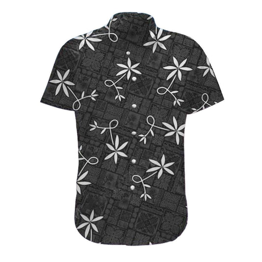  3D Elv Prl Black Hawaii Shirt