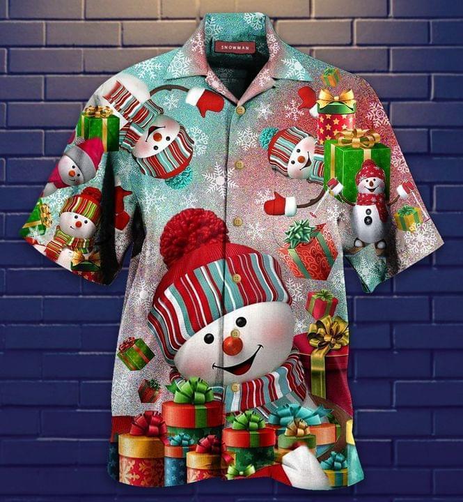 Snowman On Christmas Hawaiian Shirt | For Men & Women | Adult | HW2172