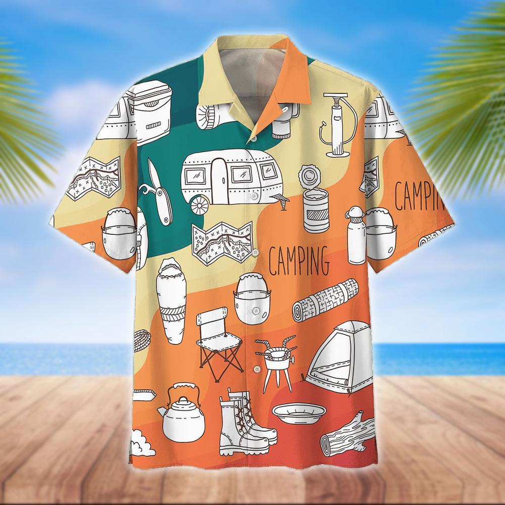 Camping Hawaiian Shirt 21 | Unique Beach Shirt Hawaiian