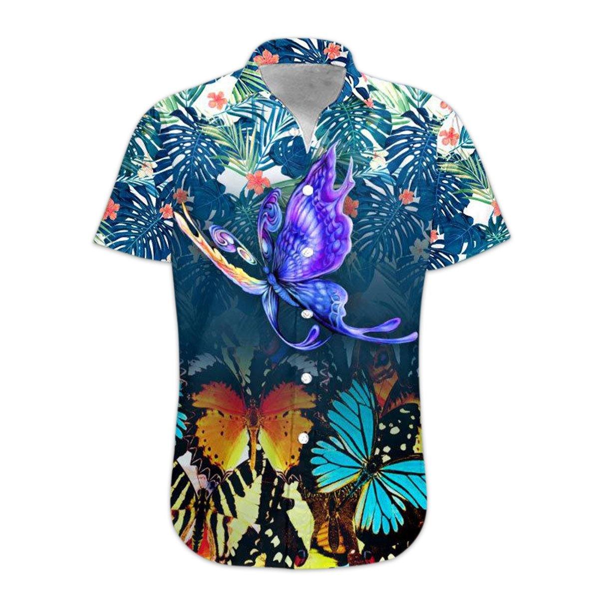  3D Butterfly Hawaii Shirt