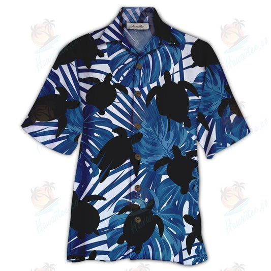 Turtle Blue Unique Design Unisex Hawaiian Shirt 