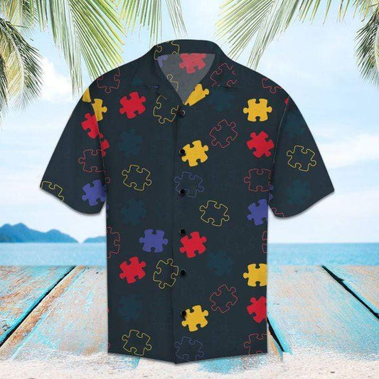 Autism Puzzles Unisex Hawaiian Shirts #DH